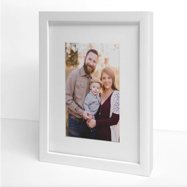White Photo Frame with Single Matt