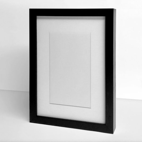 Black Photo Frame with Single Matt