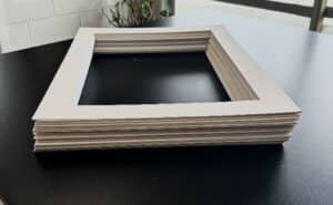White Mat Boards with Opening - Box of 25